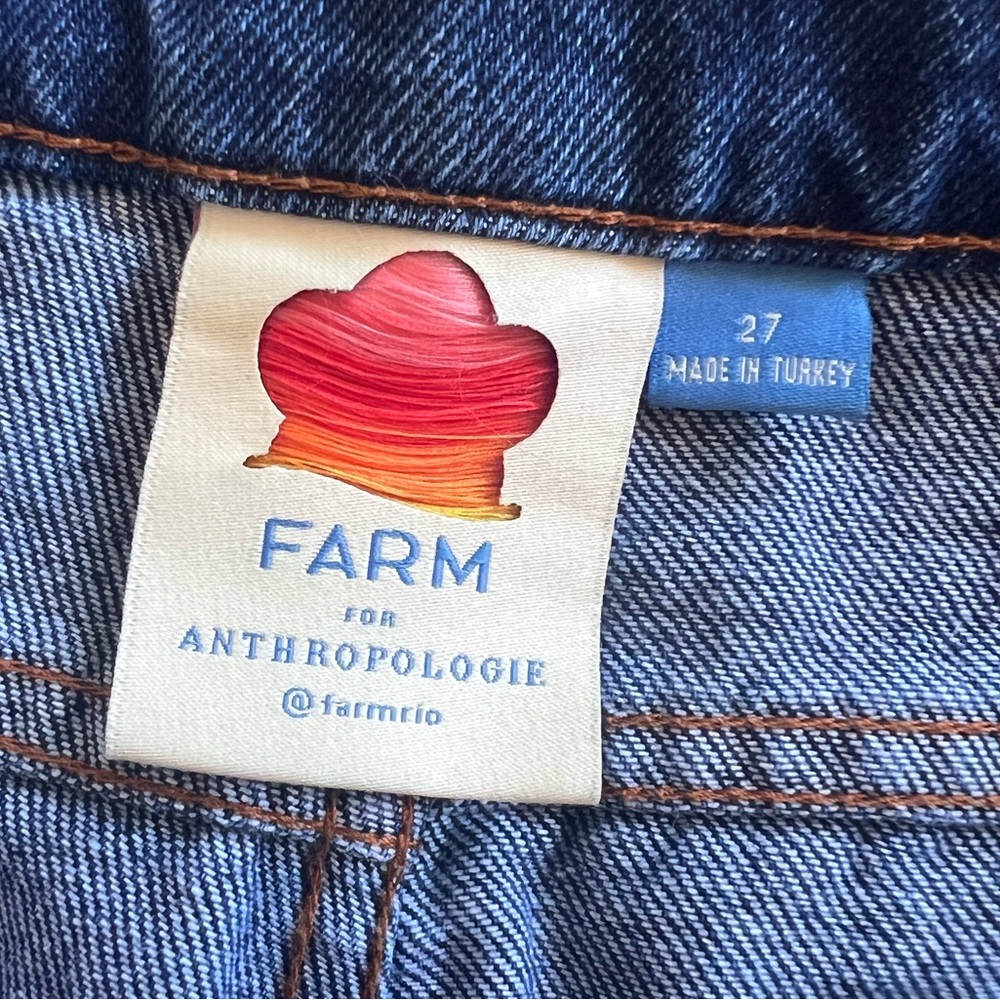 FARM Rio Multicolor Crochet Patchwork Denim Shorts - Picture 6 of 8